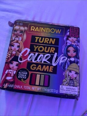 Rainbow High Turn Your Color Up Game - Multicolor Hair Chalk Set